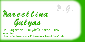 marcellina gulyas business card